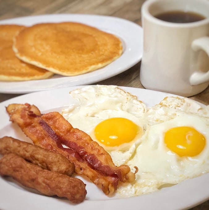 The famous Raptis Special all-day breakfast at Raptis Family Restaurant Warren Ohio